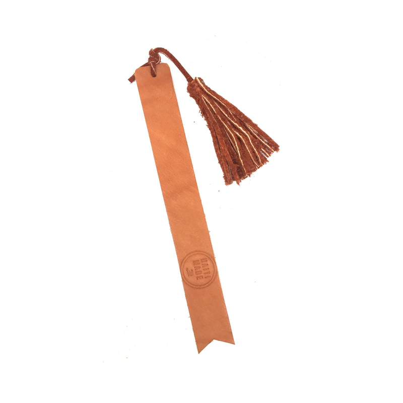 Handmade Makè Leather Bookmark