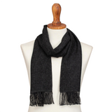 Alpaca Scarf from Peru - "Winter Chic in Graphite"