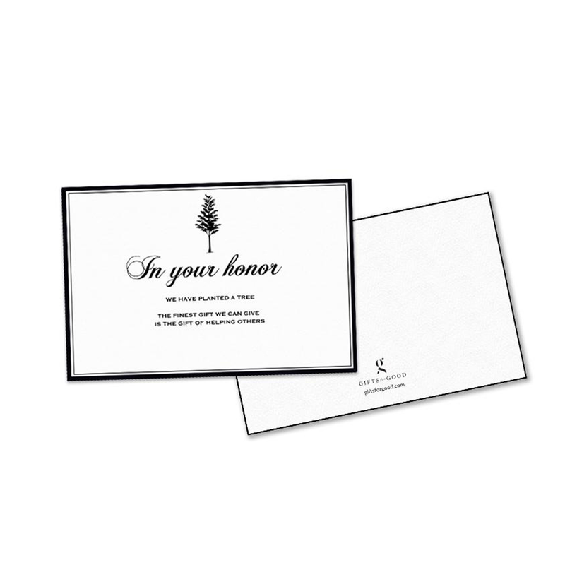 Plant A Tree In Your Honor Card