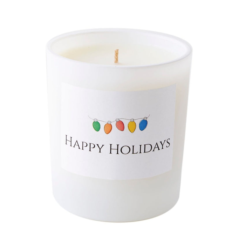 Happy Holidays Candle