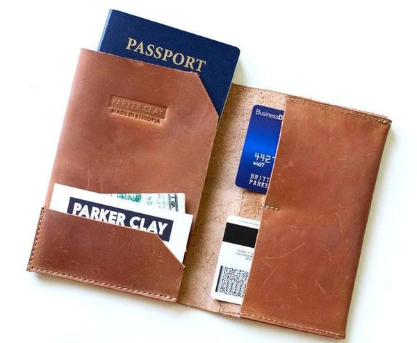 Addis Leather Passport Wallet