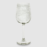 Home Town Maps Stemmed Wine Glass - Set of 2