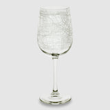 Home Town Maps Stemmed Wine Glass - Set of 4