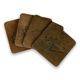 Handmade Leather Coaster Set