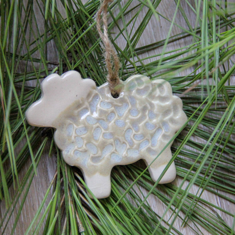 Ceramic Sheep Ornament