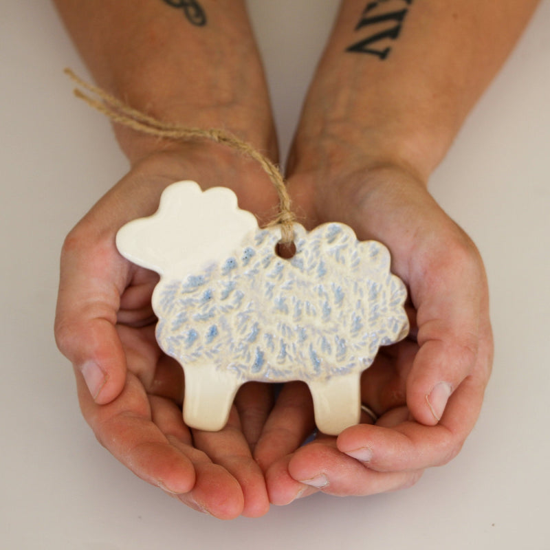 Ceramic Sheep Ornament