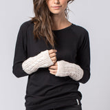 Gloves on model