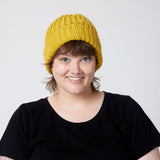 Dijon beanie on model