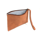 Inner lining of camel leather clutch