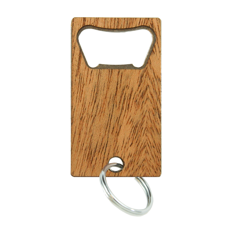 Mahogany Keychain Bottle Opener