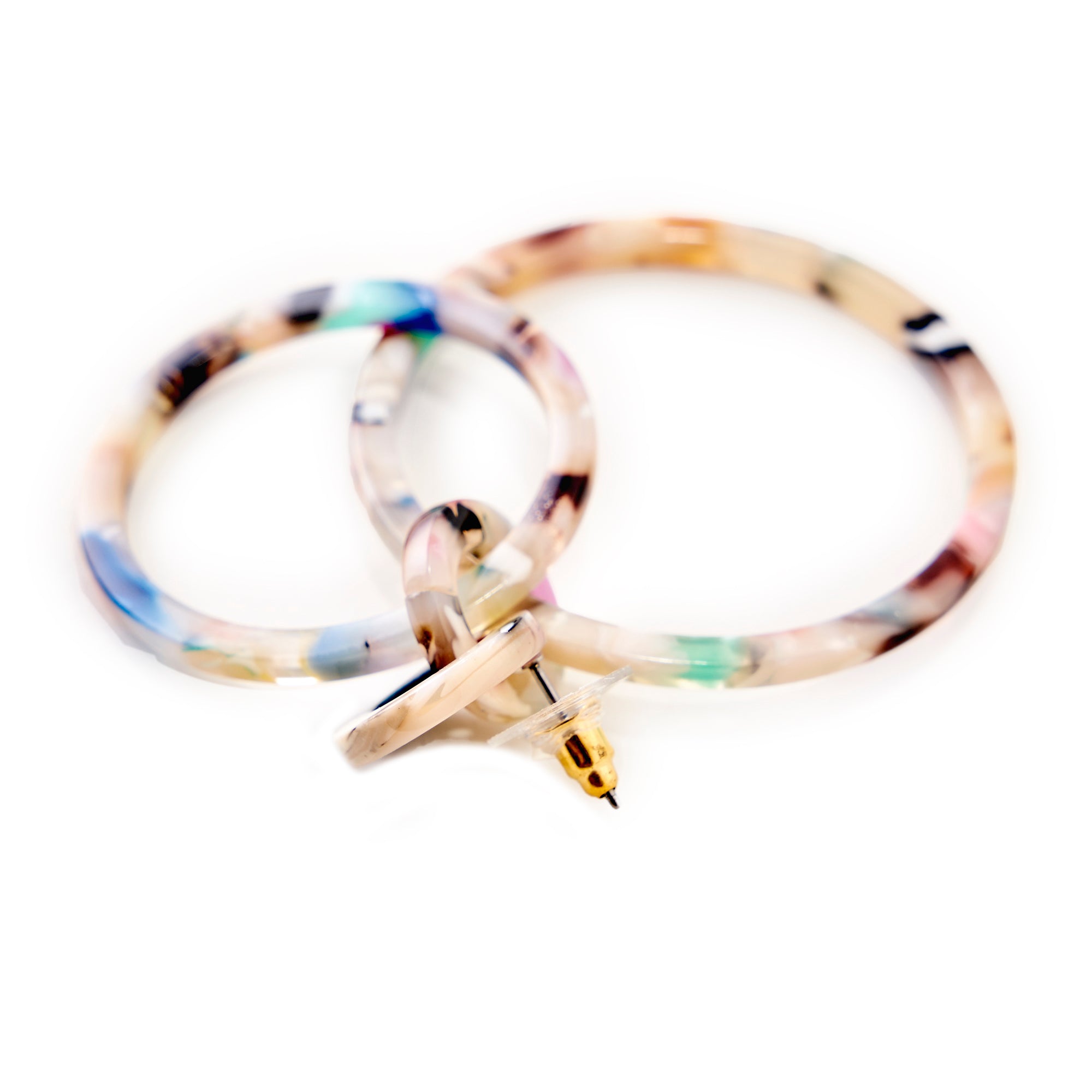 Margot Multicolored Resin Dangle Earrings