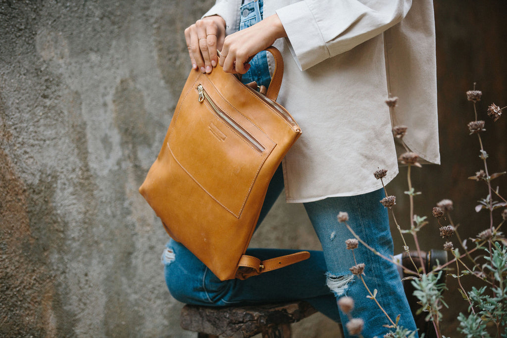 Miramar clearance leather backpack