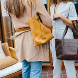 Eden Carryall in Dark Brown & Rust Brown - Premium Ethiopian Full Grain Leather