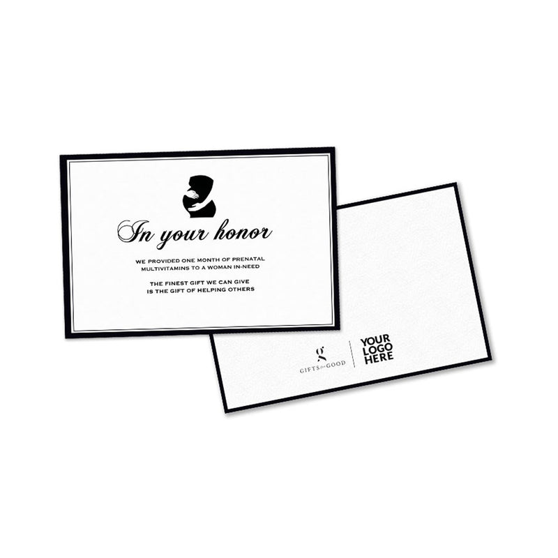 Prenatal Vitamins Honor Card