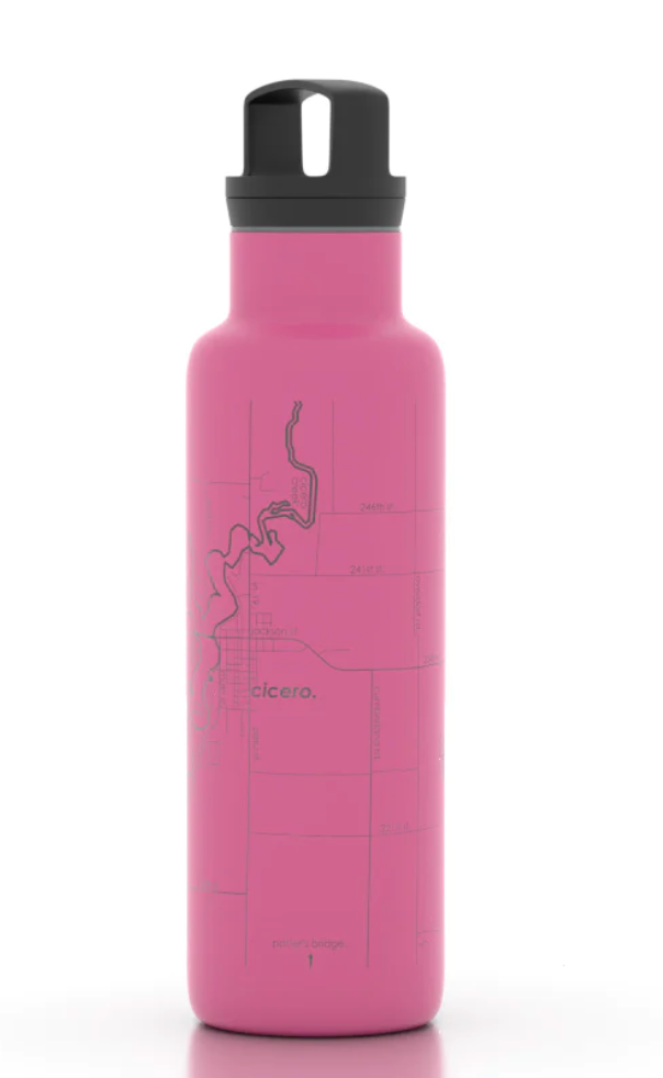 Home Town Maps 21 oz Insulated Hydration Bottle