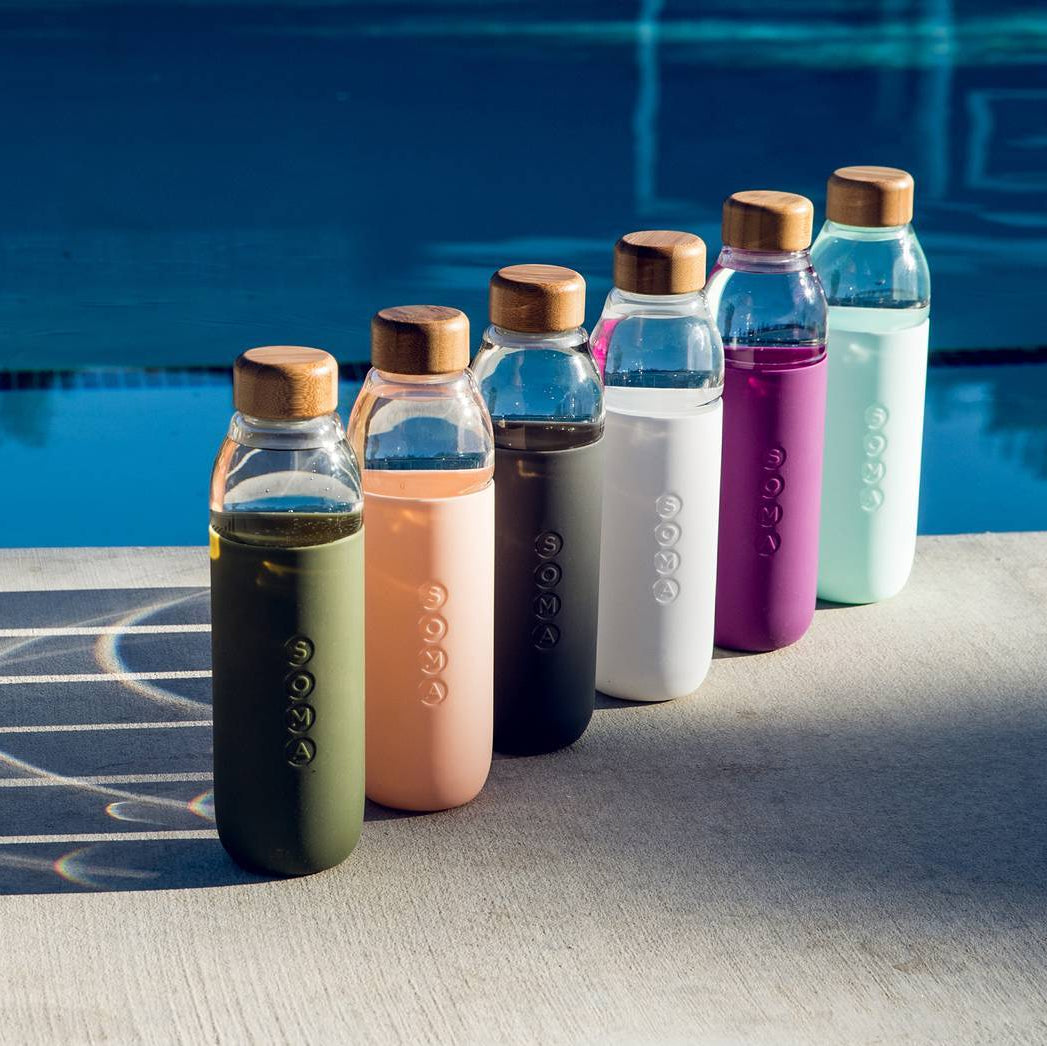 Glass Water Bottle