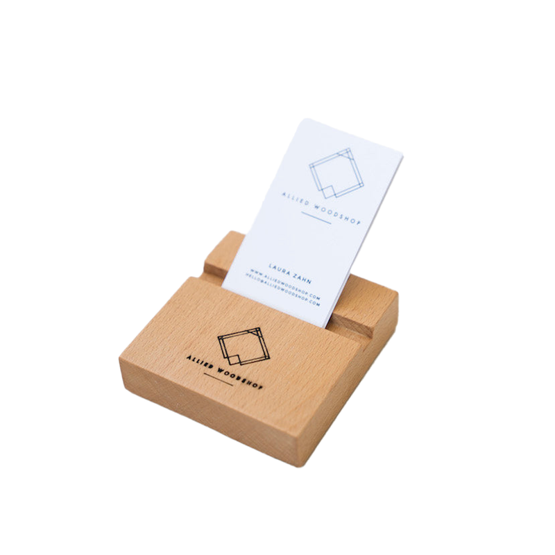 Handmade Wood Business Card Holder