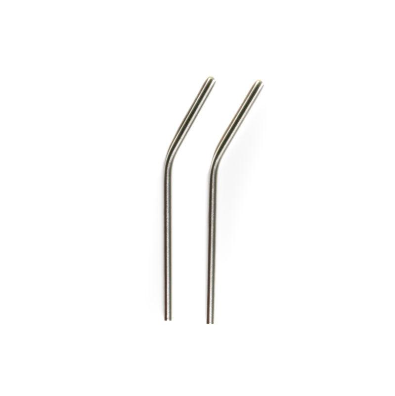 6.5" Stainless Steel Drinking Straws - Set of 2