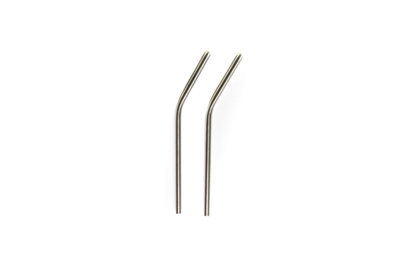 6.5" Stainless Steel Drinking Straws - Set of 2