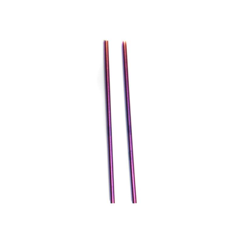 6.5" Stainless Steel Drinking Straws - Set of 2