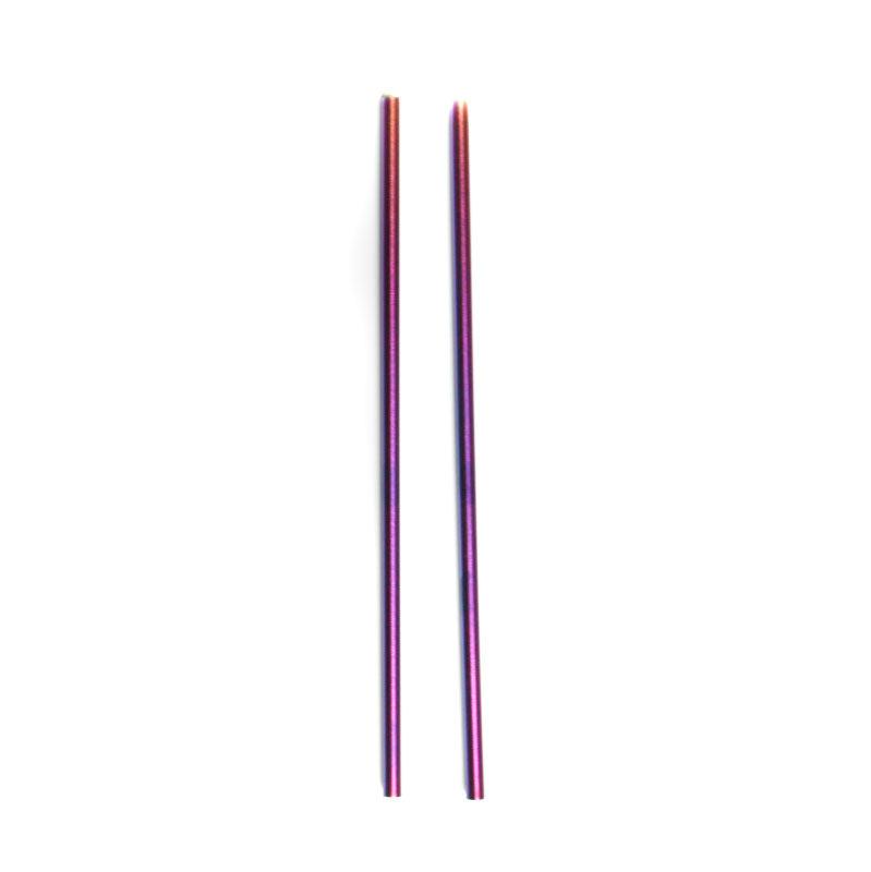 8.5" Stainless Steel Drinking Straws - Set of 2