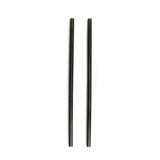 8.5" Wide Mouth Stainless Steel Drinking Straws - Set of 2