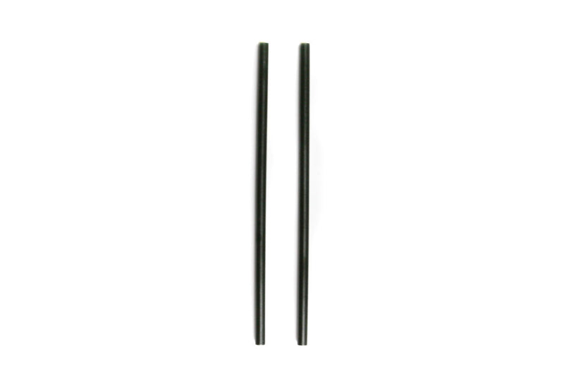 8.5" Wide Mouth Stainless Steel Drinking Straws - Set of 2