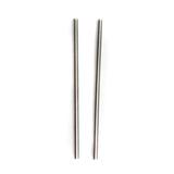 8.5" Wide Mouth Stainless Steel Drinking Straws - Set of 2