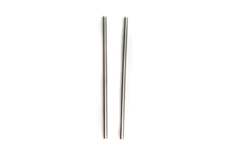 8.5" Wide Mouth Stainless Steel Drinking Straws - Set of 2