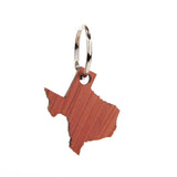 Texas State Wood Keychain