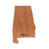 State Shape Wooden Sticker