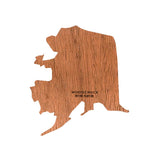 State Shape Wooden Sticker