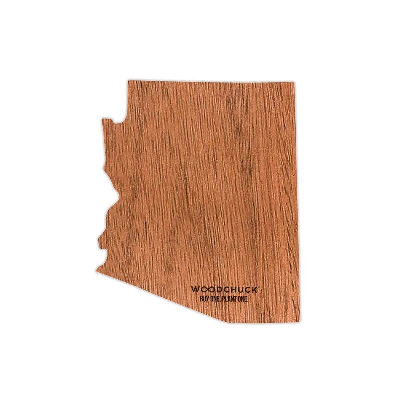 State Shape Wooden Sticker