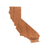 State Shape Wooden Sticker