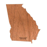 State Shape Wooden Sticker