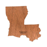 State Shape Wooden Sticker