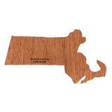 State Shape Wooden Sticker