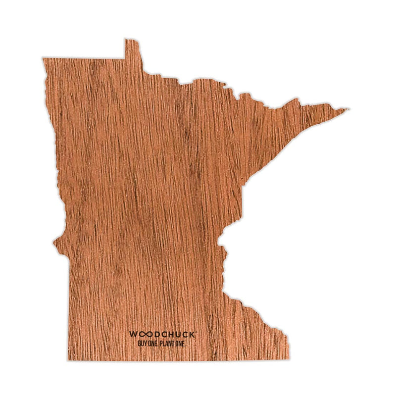 State Shape Wooden Sticker