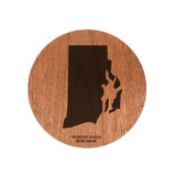 State Shape Wooden Sticker