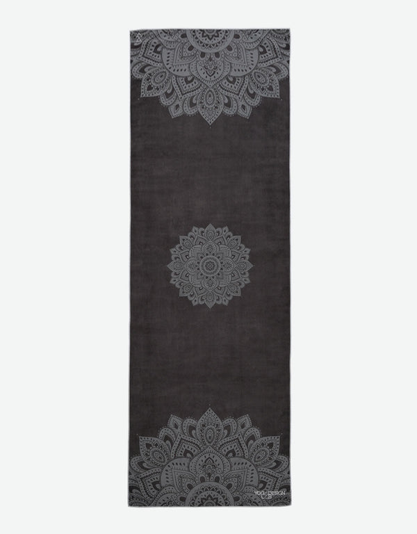 Yoga Mat Towel, Mandala Black