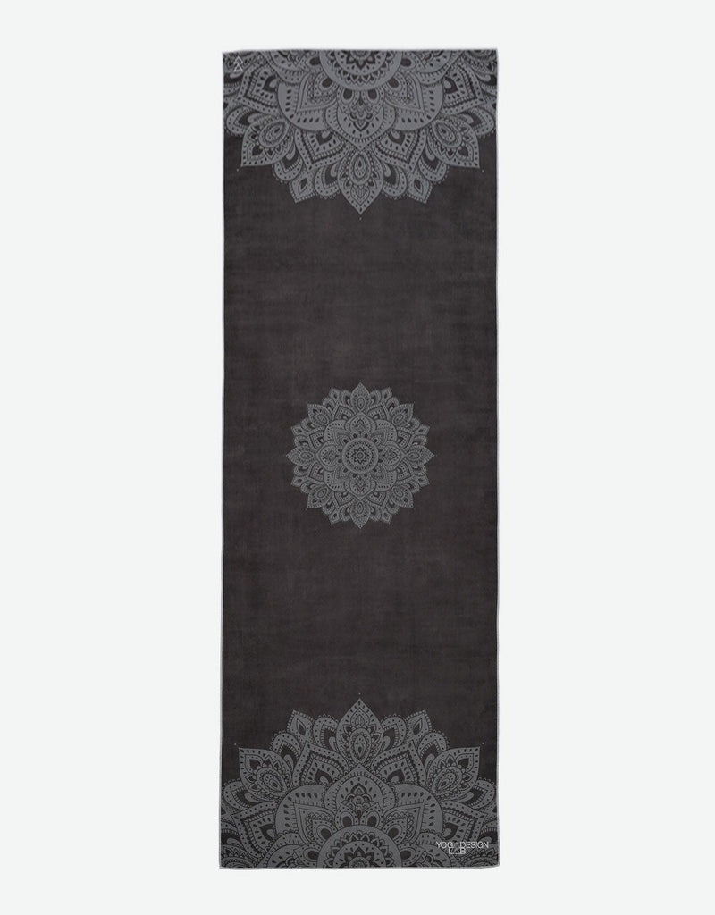 Yoga Mat Towel, Mandala Black