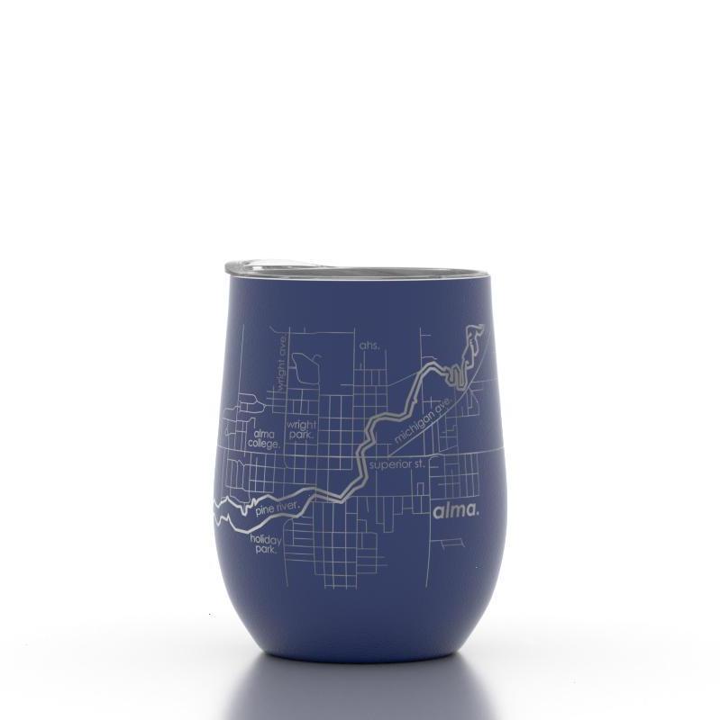 Home Town Maps Insulated Wine Tumbler 12oz