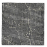 Home Town Maps 11x11 Serving Slate