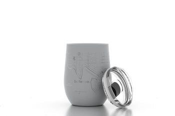 Home Town Maps Insulated Wine Tumbler 12oz