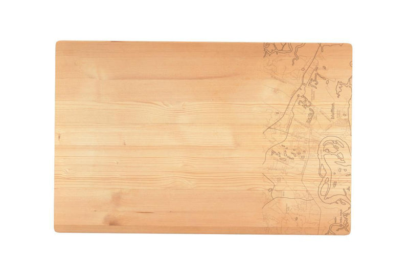 Home Town Map 11x17 Cutting Board