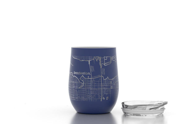 Home Town Custom-Etched Map Pint Glass
