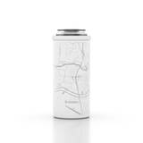 Home Town Map Insulated 12oz Slim Can Cooler