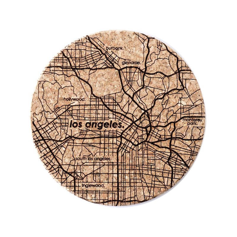 Home Town Map Cork Coaster - Set of 2