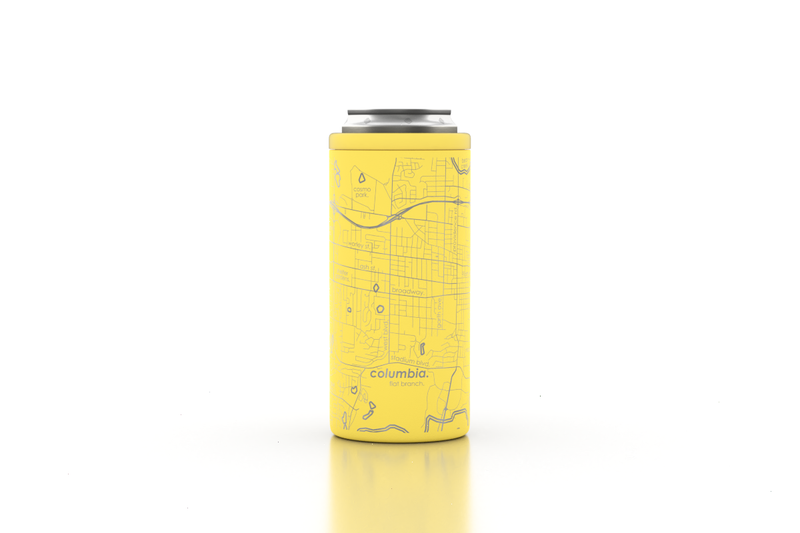 Home Town Map Insulated 12oz Slim Can Cooler