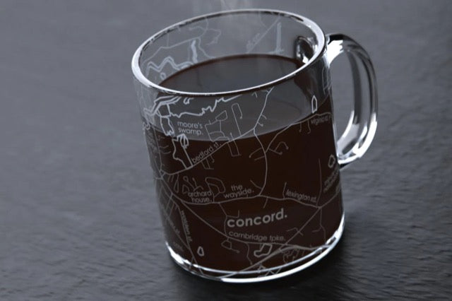 World Map Coffee Mug - Set of 2